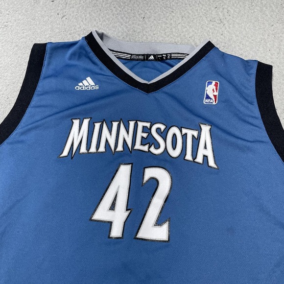 Minnesota Timberwolves Jersey Youth Boys Large Blue NBA Kevin Love 42 Adidas - Picture 2 of 12